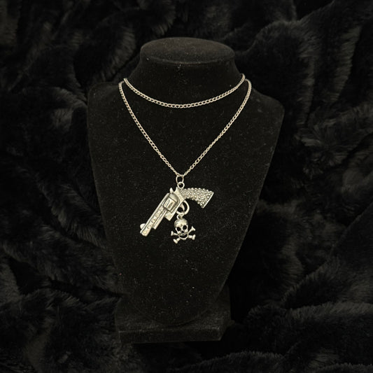 Wrap Around Crossgun Necklace