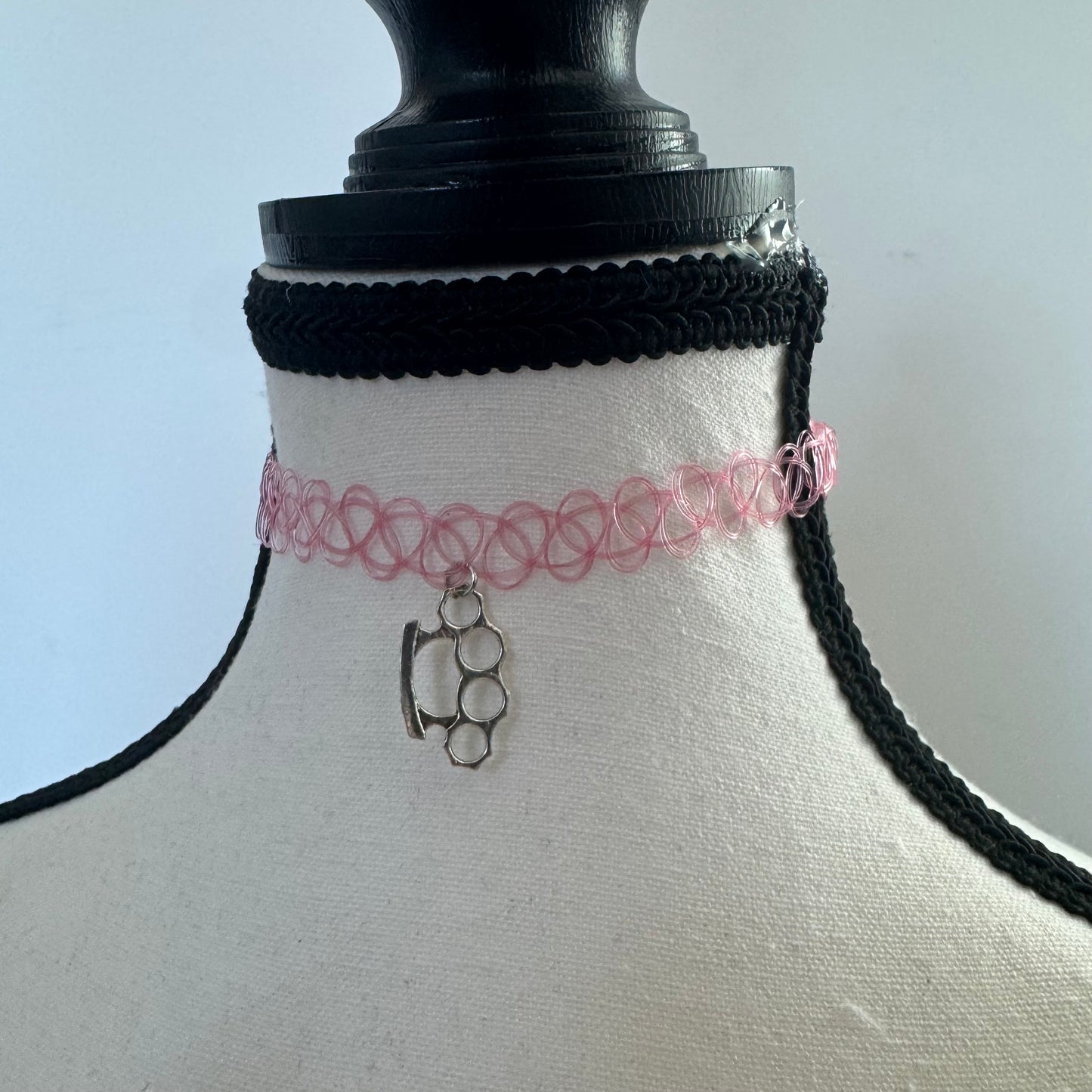 Limited Edition Pink Brass Knuckles Choker