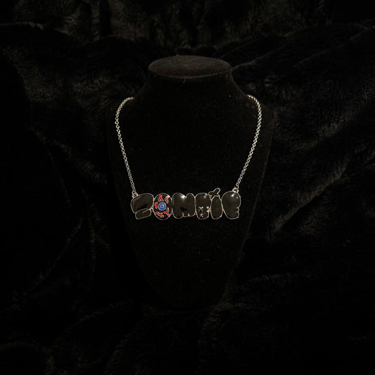 Zombie Name Plate Necklace