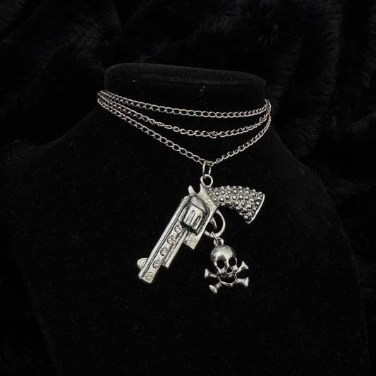 Wrap Around Crossgun Necklace
