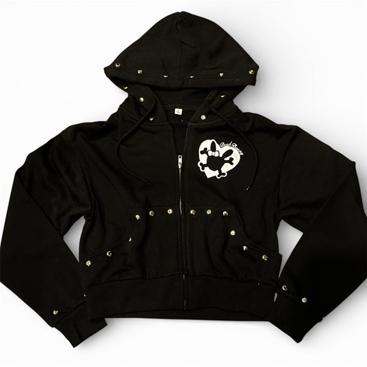 Studded Bunny Angel Zipup